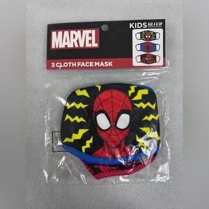 Marvel Kids 3 pk Face Mask Washable with Red and Blue Design age 4 & up
